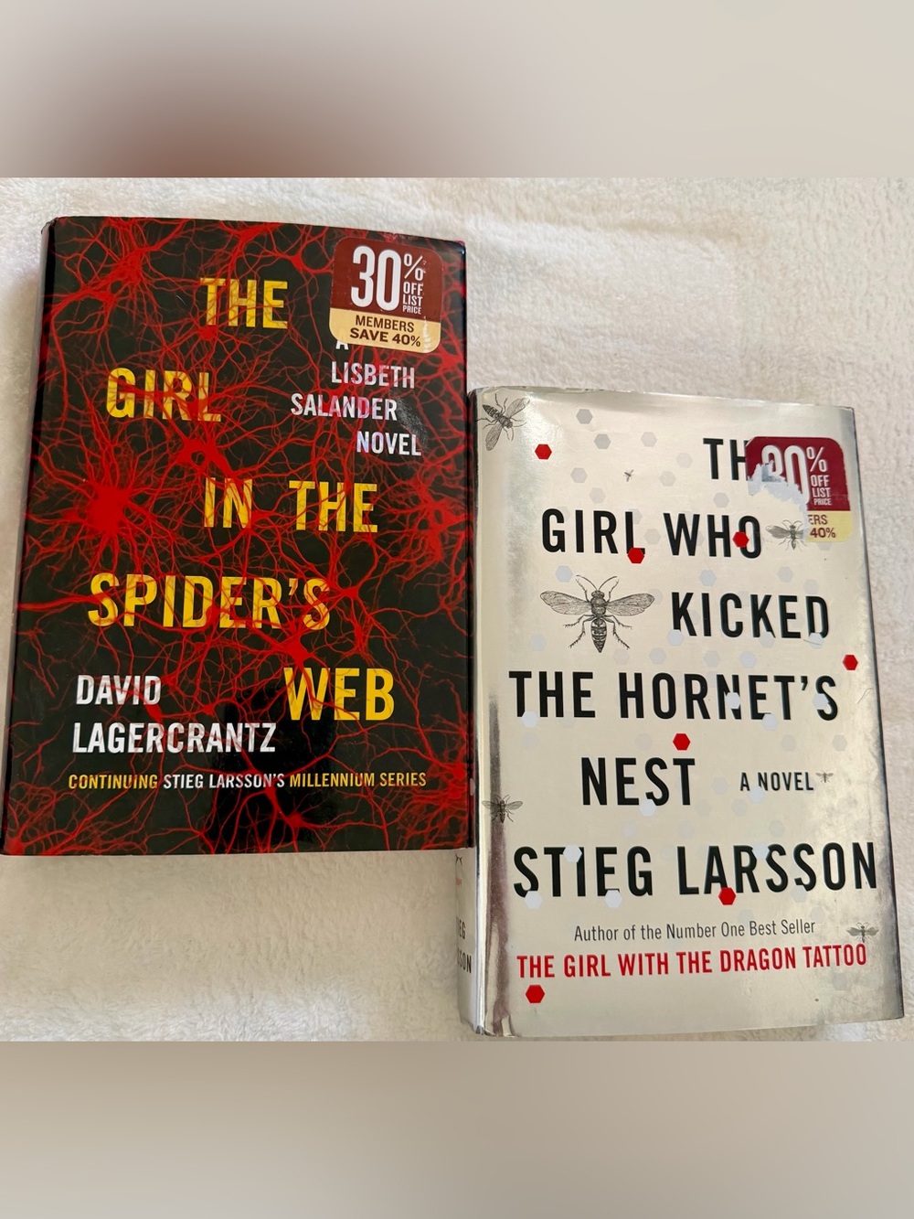 Bundle- Paperback Books - The Girl in the Spiders Web/ Kicked the Hornet's Nest